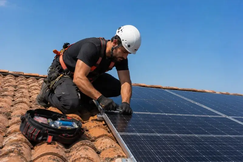 Maintenance et monitoring de panneaux solaires à Virsac